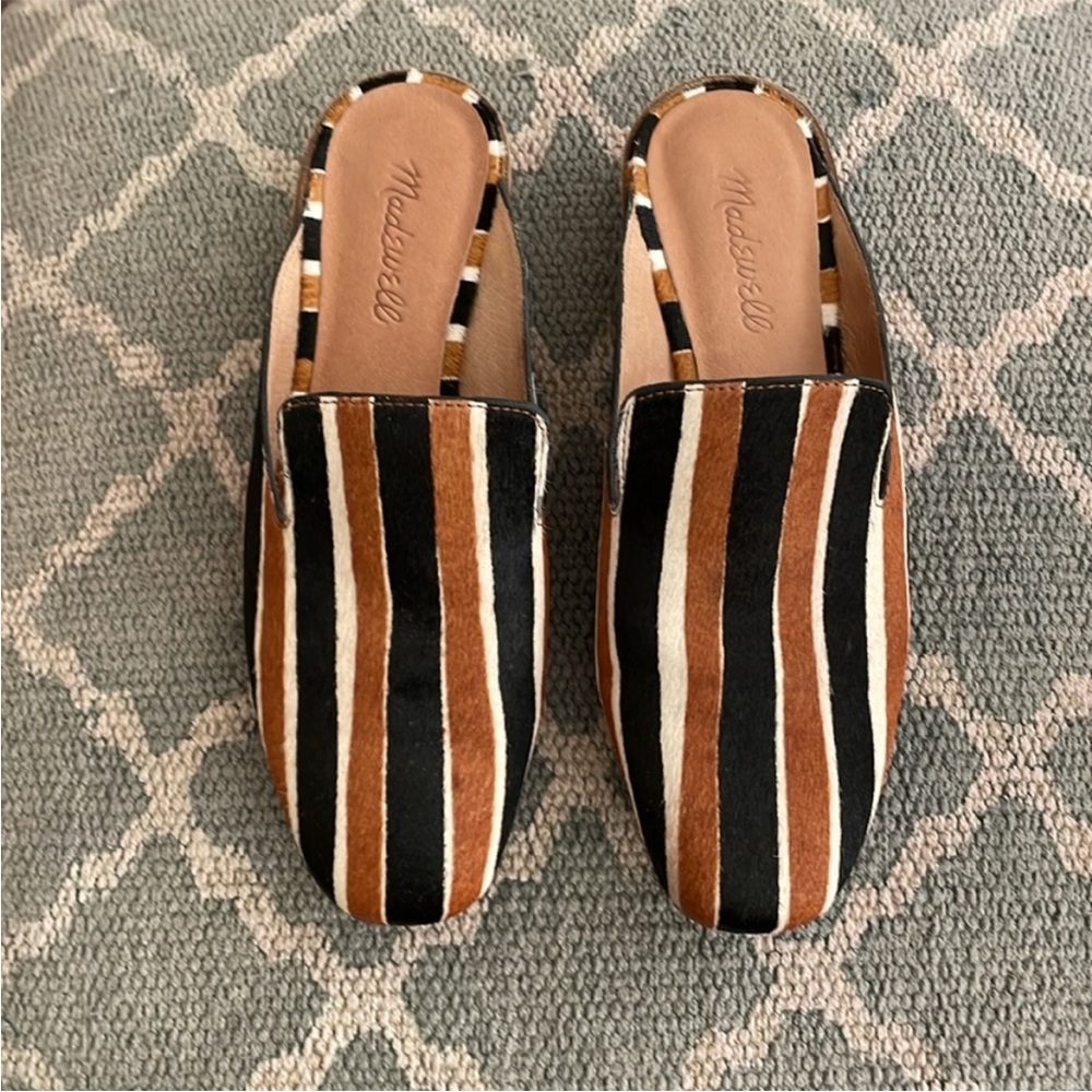 Madewell Calf Hair Mules 6.5